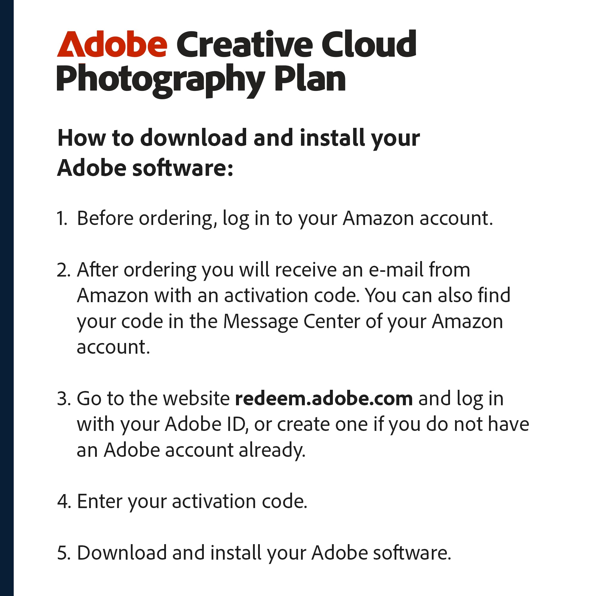 Adobe Creative Cloud Photography Plan 1TB (Photoshop + Lightroom) | 12-Month Subscription | PC/Mac | Email Delivery - Image 3