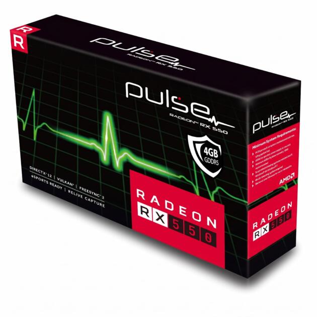 Radeon RX 550 4GB GDDR5 Mobile/Desktop Graphics Card, Overclocked (OC) Edition, 128-Bit, HDMI/DVI-D/DisplayPort Connectivity, Single Fan Compact Design, 3 Years Limited Warranty