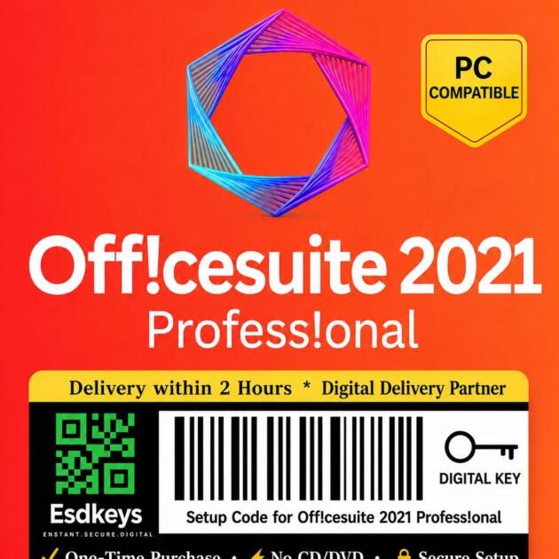 Professional 2021 Productivity Software for PC | 1 User | One-Time Activation | Compatible with Windows 10 & 11 | Delivery Within 2 Hours | No CD/DVD | EsdKeys
