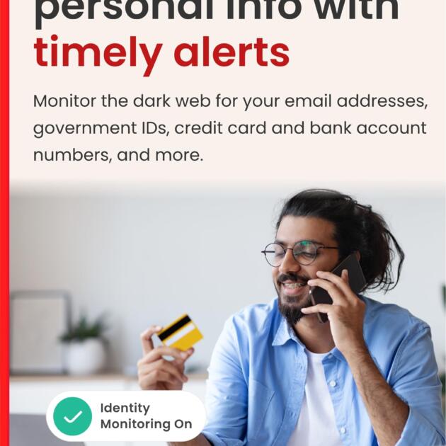 McAfee Total Protection 2022 | 1 Device, 3 Year | Antivirus Internet Security Software | Password Manager & Dark Web Monitoring Included | PC/Mac/Android/iOS | Email Delivery