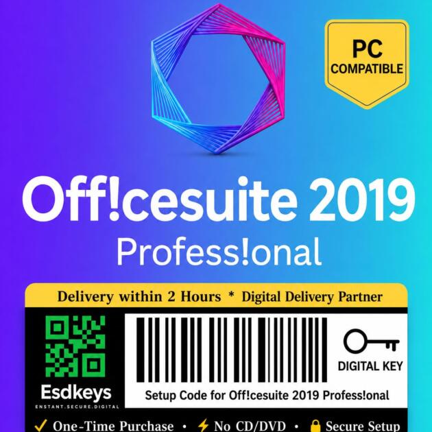Professional 2019 Productivity Software for PC | 1 User | One-Time Activation | Compatible with Windows 10 & 11 | Delivery Within 2 Hours | No CD/DVD | EsdKeys