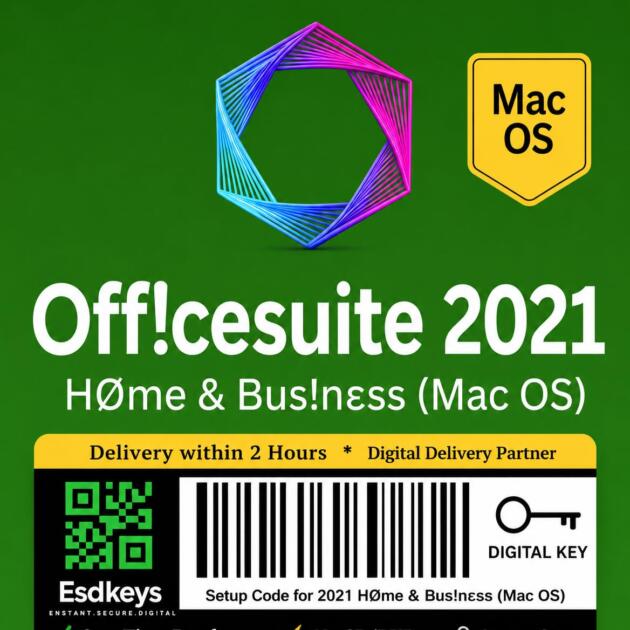 Home & Business Productivity Software 2021 for Mac | 1 User | One-Time Activation | Delivery Within 2 Hours | No CD/DVD | EsdKeys