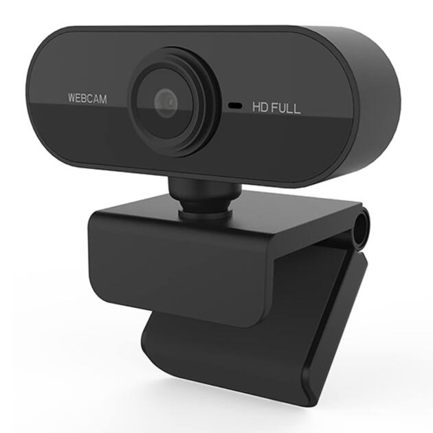 Webcam for PC, 1080p with microphone, USB, 360° adjustable Plug and Play video calling, integrated for Skype, YouTube, Twitch and Streaming