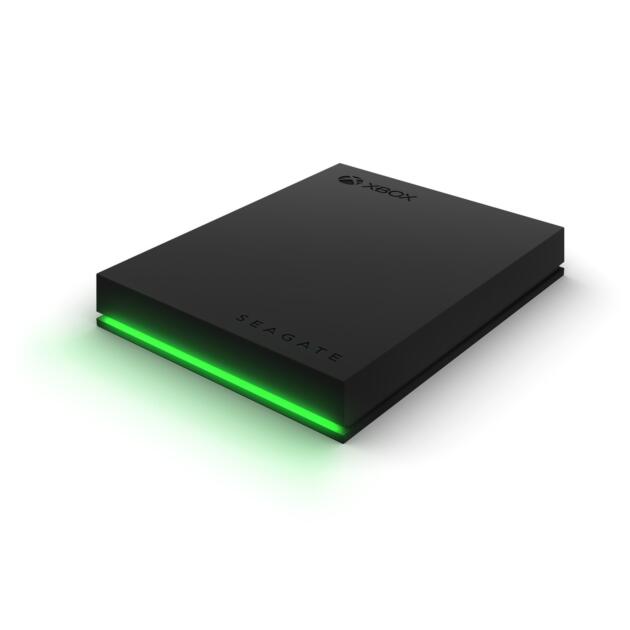 Game Drive for Xbox 4TB External Hard Drive Portable HDD - USB 3.2 Gen 1, Black with Built-in Green LED bar, Xbox Certified, 3 Year Rescue Services (STKX4000402)