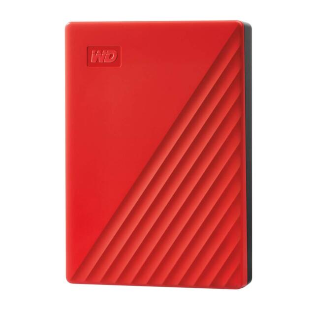 WD 4TB My Passport Portable Hard Disk Drive, USB 3.0 with Automatic Backup, 256 Bit AES Hardware Encryption,Password Protection,Compatible with Windows and Mac, External HDD-Red