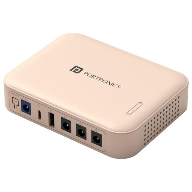 Kinectic 8K Mini UPS for WiFi Router Broadband Modem 12V Router UPS up to 2A, 5 Hours Playback, 2 x 4000mAh Battery, Type C/USB-A/DC Pin Output Ports, UPS Power Backup During Power Cuts