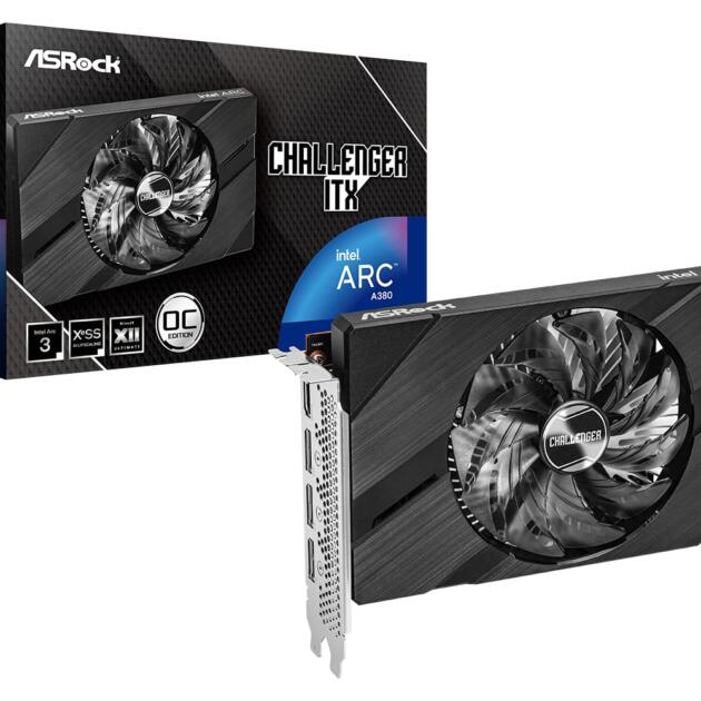 Asrock Challenger Intel Arc A380 Gddr6 6Gb Graphics Card - Pci_E_X16