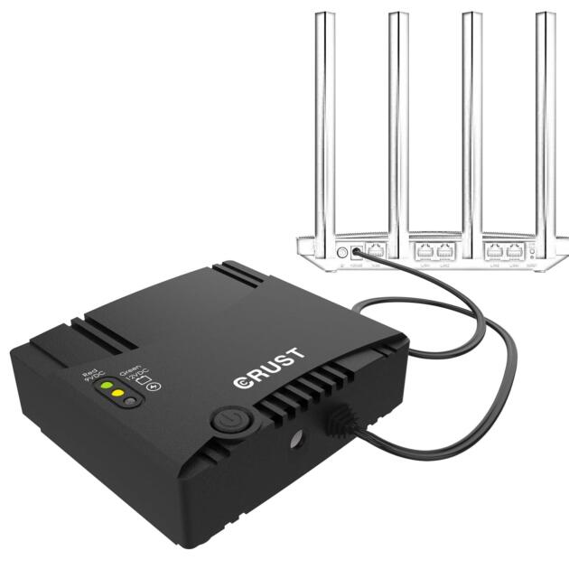 Smart Mini UPS for WiFi Router and Modem. Upto 4 Hours Power Backup. Replaceable EV Grade Li-Ion Battery. Supports 9V & 12V Routers, CCTV, Set Top Box, Access Control
