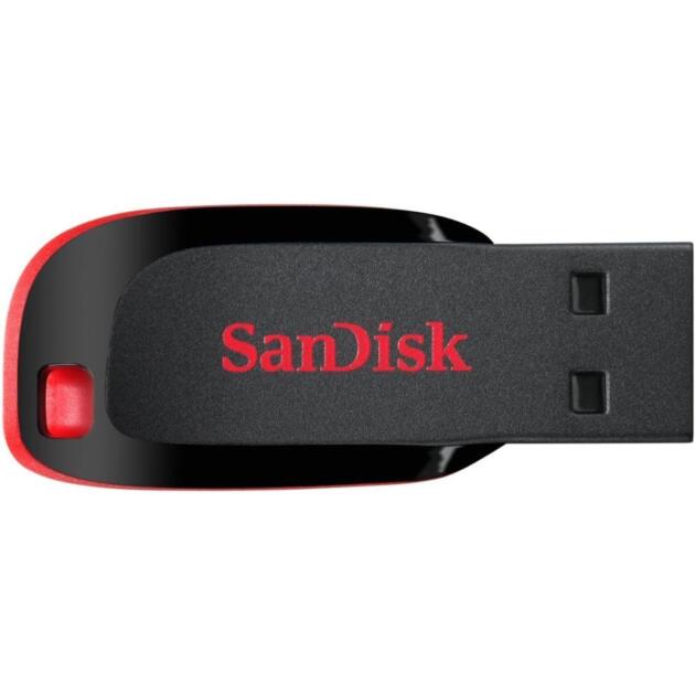 Cruzer Blade 64GB, USB 2.0, Flash drive, Pendrive, Red, 5Y Warranty (SDCZ50-064G-I35)