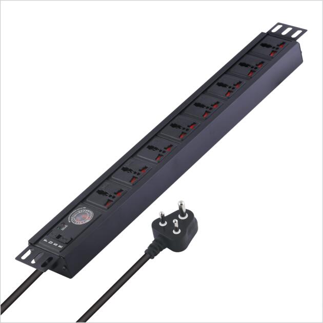 8 Socket Surge Protector Universal Socket with 3 Meters Heavy Duty Cable Overload Protection Extension Cord Comes with 1500W 5 AMP Socket Spike Guard