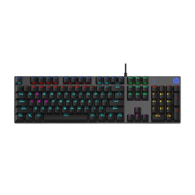 GK400F Mechanical Gaming Keyboard,dust & Spill Resistant,RGB Backlit Keys,Metal Panel,Full-Sized Keyboard Design