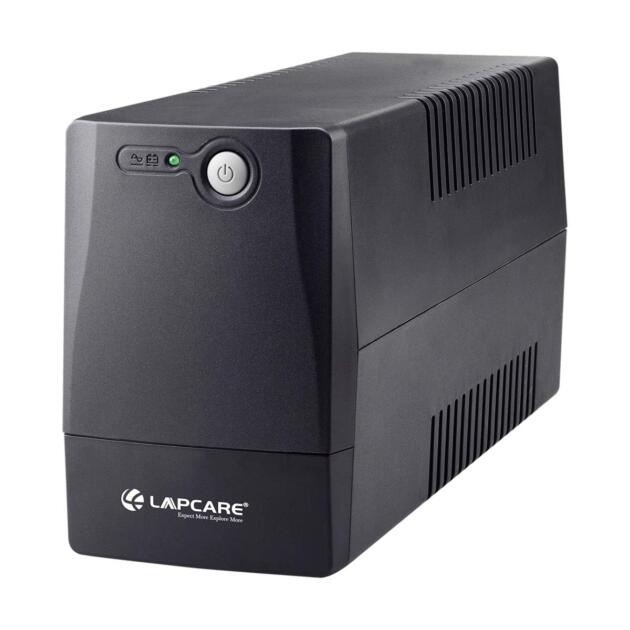 Lapon-750 600VA /360W, 230V, UPS System, an Ideal Power Backup & Protection for Home Office, Desktop PC & Home Electronics, Lead Acid Battery, Black