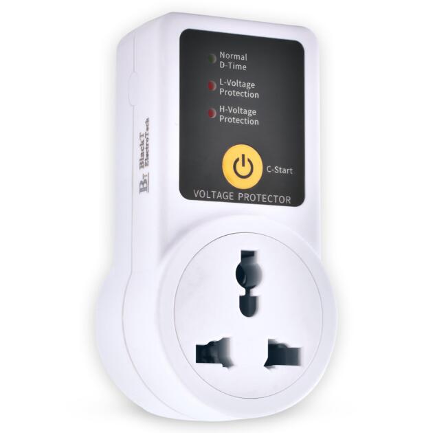 BTSVP02 AC 220V 10A Automatic Voltage Protector Socket switcher- Surge Protector for Home Appliances, Refrigerators, Washing Machines and TV