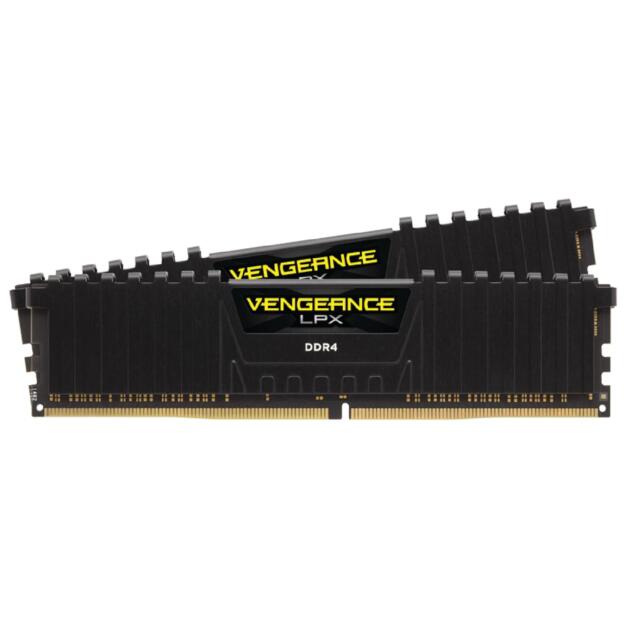 Vengeance LPX DDR4 RAM 32GB (2x16GB) Up to 3200MHz CL16-20-20-38 1.35V Intel XMP AMD EXPO Computer Memory – Black (CMK32GX4M2E3200C16)
