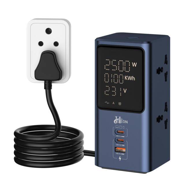 Tower Extension Board Surge Protection, 45W Type C Fast Charge (GaN)