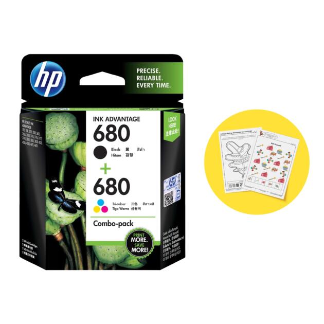 680 2-pack Black Original Ink Advantage Cartridges