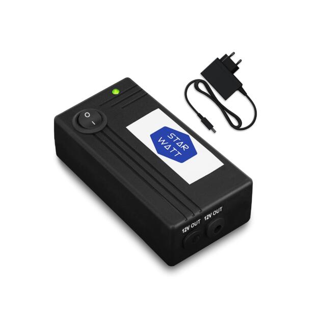 Mini UPS for 2 Routers | Dual 12V Output: ≤1A + ≤1A or Single 12V ≤2A | Uninterrupted Power Backup for All Wi-Fi Routers + ONU/Modem + Router Setup | 3–6 Hours Backup