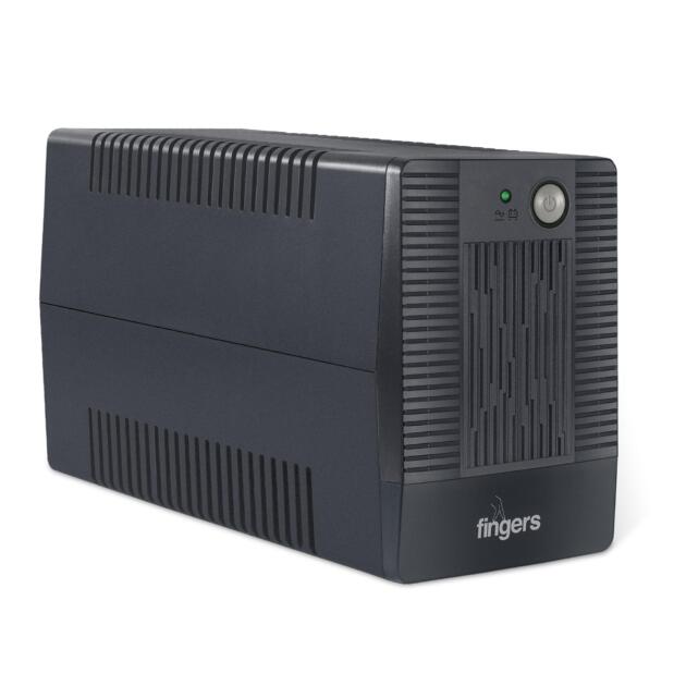 Fast Recharge FR-630 UPS Power Supply (600VA/360W, Line Interactive, 33% Faster Recharge, AVR Stabilization, Generator/Inverter Compatible, Auto Restart, Cold Start Mode) – Jet Black