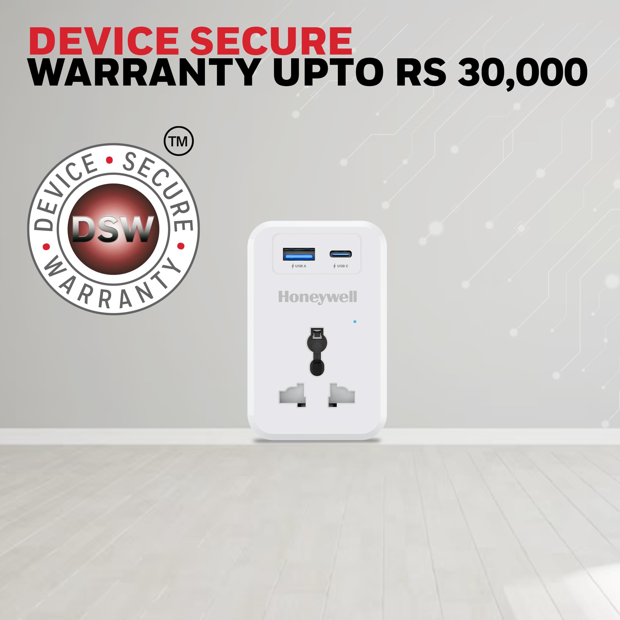 3 Out Surge Cube, Spike Guard, 1 Outlet, PD20W & USB A Port, 7500Amp, Charge On The Go, Device Secure Warranty, Automatic Overload Protection, 3 Years Manufacturer Warranty - Image 7