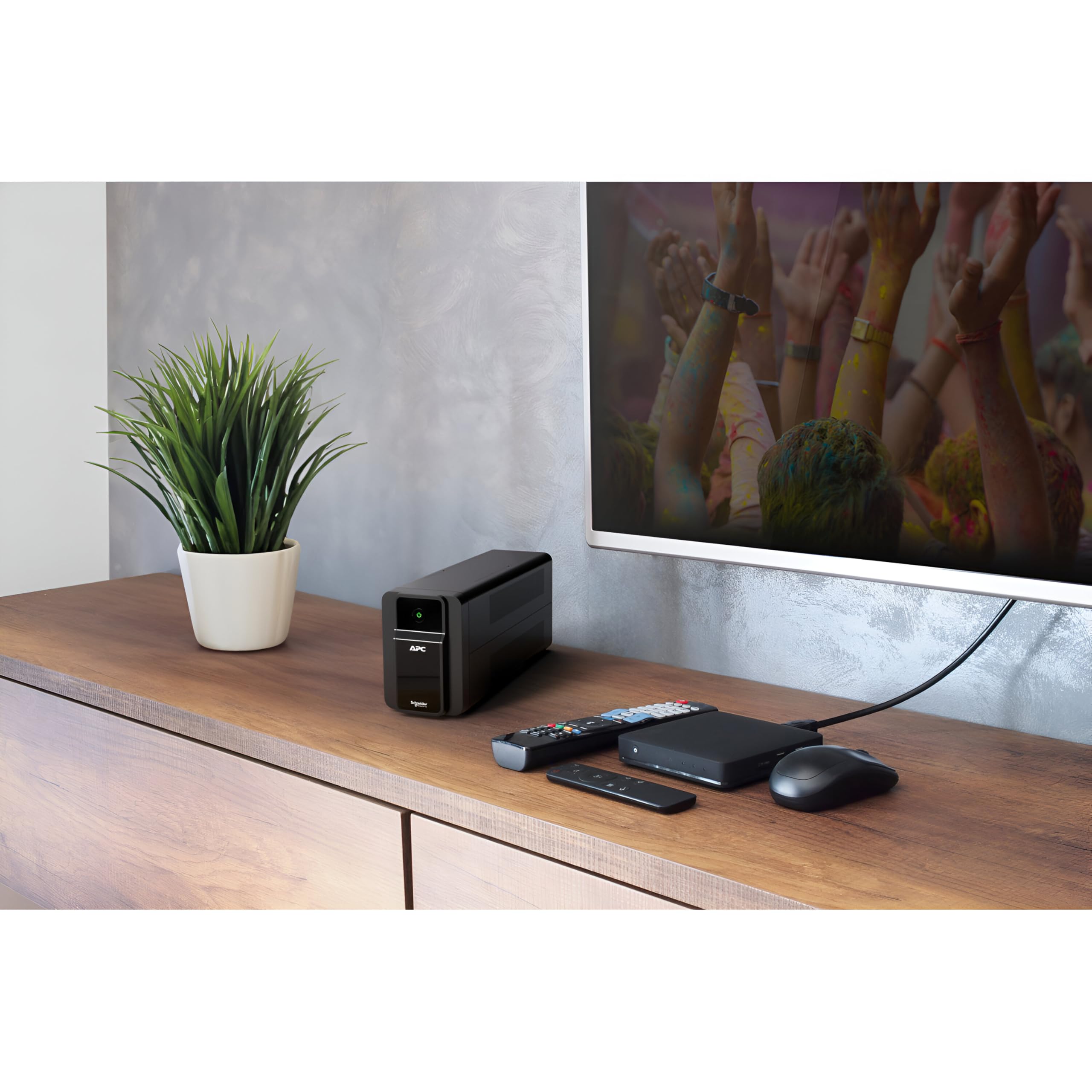 Back-UPS BX600I-IN 600VA, Tower, 230V, 3 India 3-pin 6A Outlets, AVR, W/O Auto Shutdown Software UPS System, an Ideal Power Backup & Protection for Home Office, Desktop PC & Home Electronics - Image 5