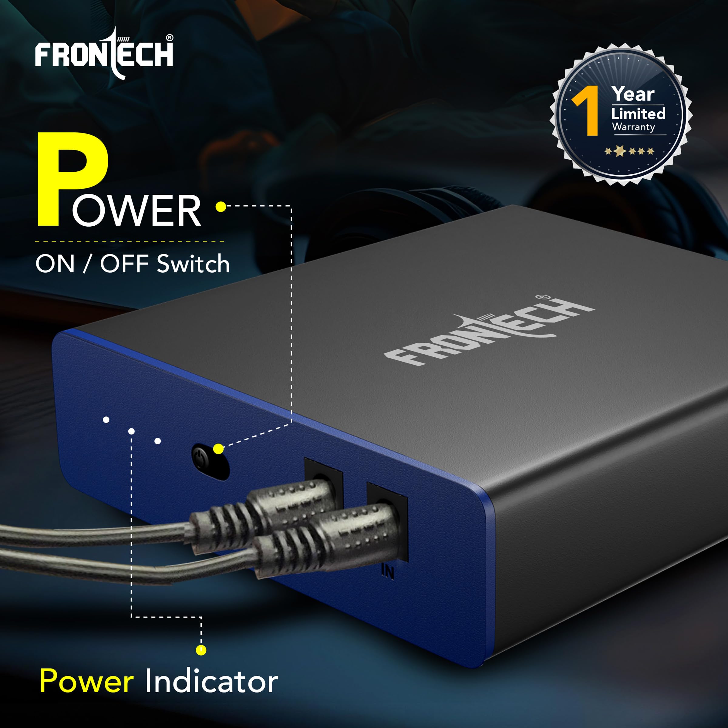Mini UPS Battery Backup – 2×2200 mAh (4400 mAh), 12 V DC Voltage‑Regulated, Built‑in Surge Protection, Up to 3.5 H Backup for Routers, CCTV & Set‑Top Boxes (UPS-0022) - Image 5