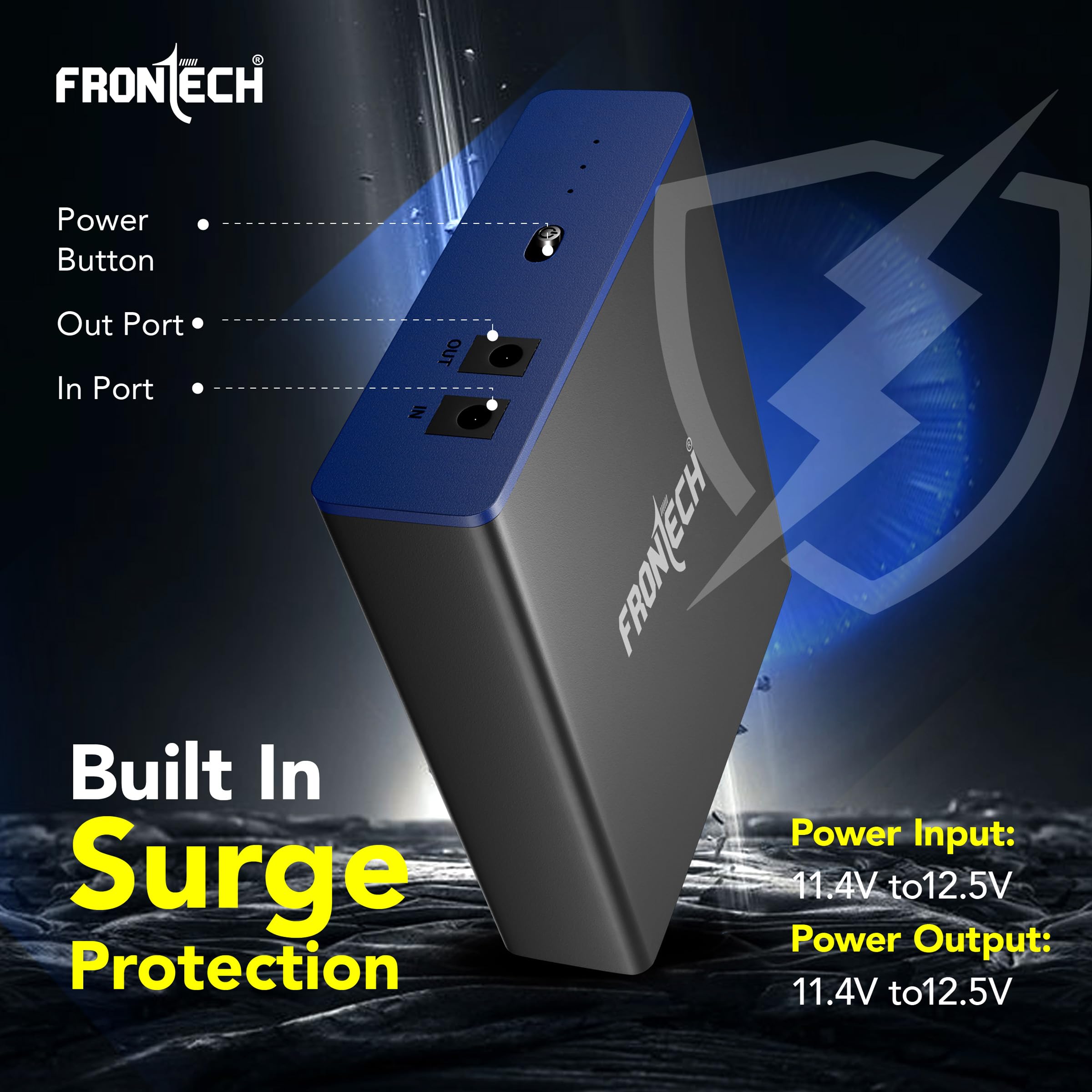 Mini UPS Battery Backup – 2×2200 mAh (4400 mAh), 12 V DC Voltage‑Regulated, Built‑in Surge Protection, Up to 3.5 H Backup for Routers, CCTV & Set‑Top Boxes (UPS-0022) - Image 7