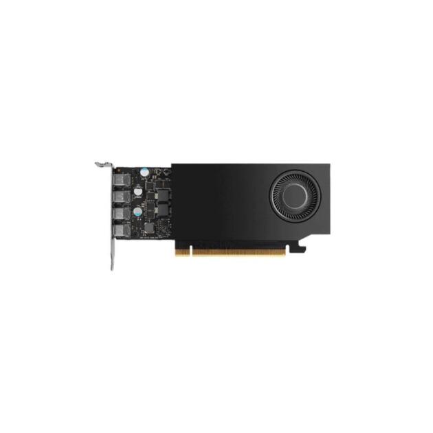 RTX A400 4GB GDDR6 Professional Workstation Graphics Card | Ampere | Low Profile Single Slot | PCIe Gen4 x8 | 4 x Mini DisplayPort 1.4a | CAD, 3D Rendering, AI & Multi-Display