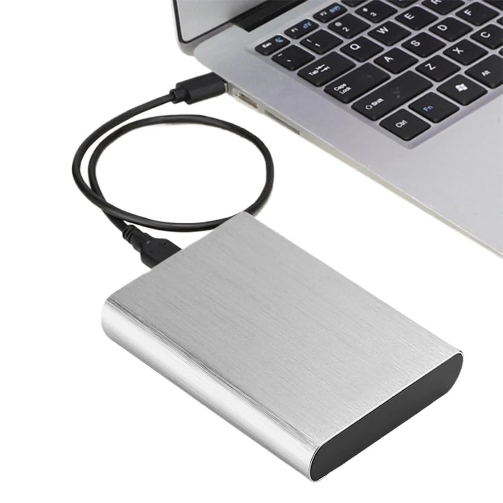 1TB Portable External Hard Drive USB 3.0 Compatible with Tablets and 2.5 Inch Devices Metal Plug and Play(Silver) - Image 3