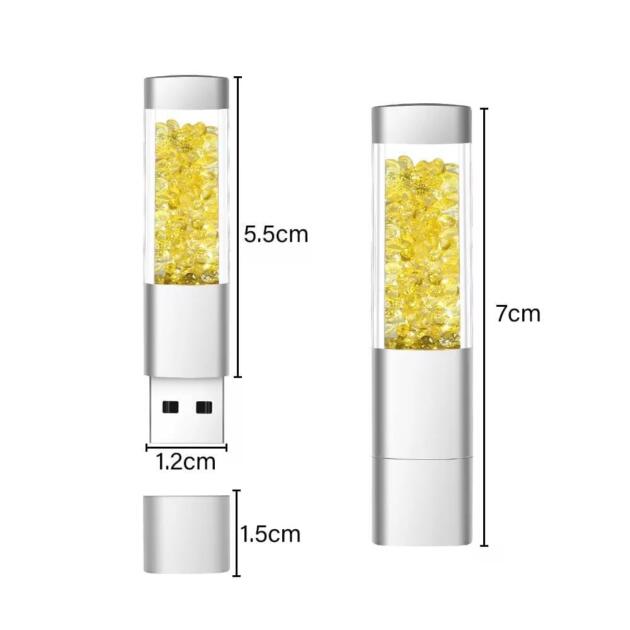 Sippytales Crystal Diamond Shape Pendrive, 4GB-128GB, Upto 10Mbps, Grade A Quality Chips, 2.0, Novelty Fancy USB Drives (8, GB)