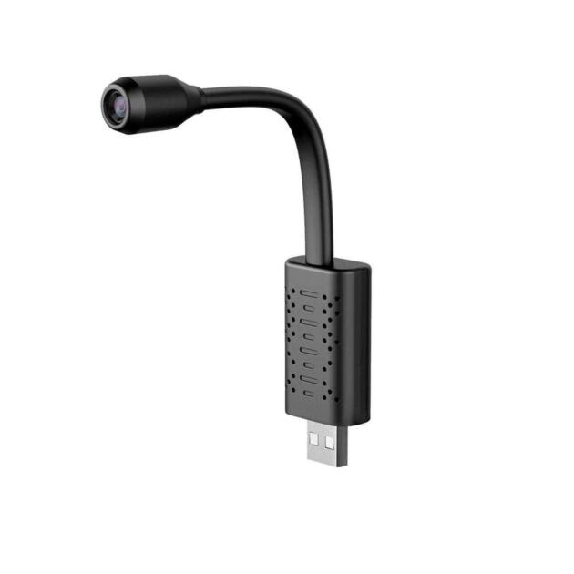 Wi-Fi USB Camera Full HD 1080P Mini Surveillance Camera with Light Vision Motion Detection Flexible Neck for Indoor/Outdoor Home Office