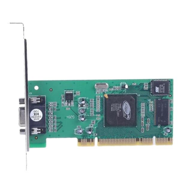 PCI VGA Graphics Card – Legacy Video Display Adapter for Desktop PC – Supports Dual Monitor, High-Resolution Output, Plug & Play Compatibility