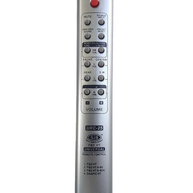 GENERIC F&D Remote Compatible for Home Theatre(Silver)