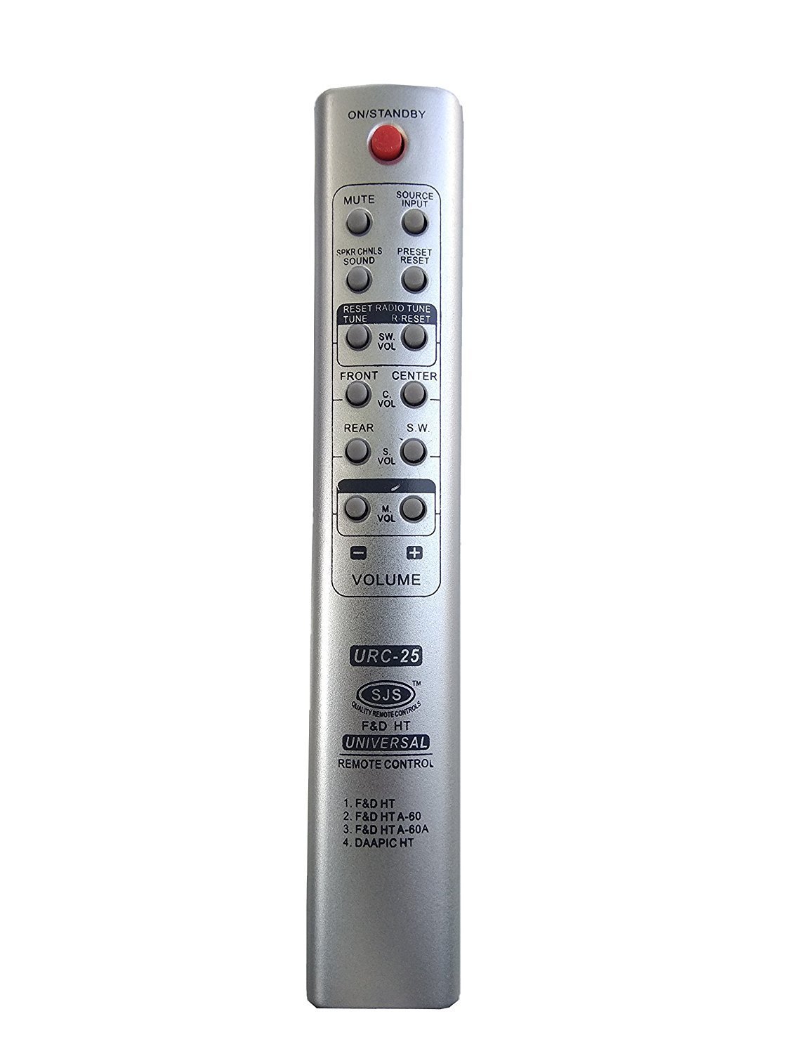 GENERIC F&D Remote Compatible for Home Theatre(Silver)