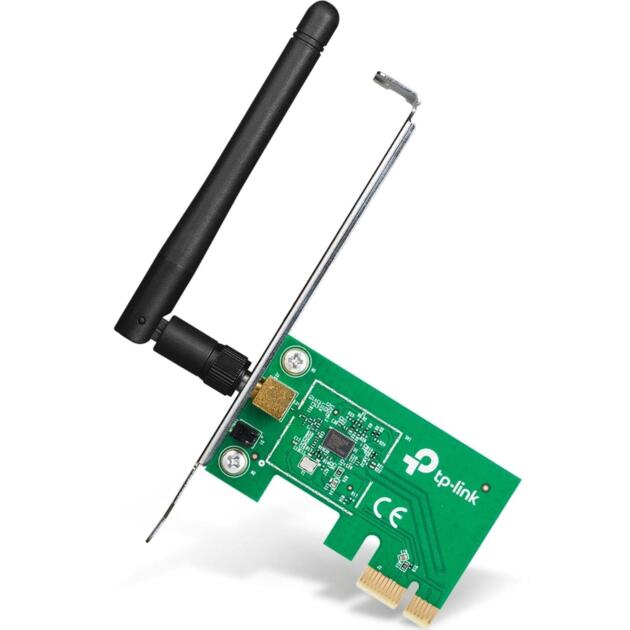 TL-WN781ND 150Mbps Wireless N PCI Express Adapter | 2dBi Detachable Omni Directional (RP-SMA) | Compatible with Windows 11/10/8.1/8/7/XP/Vista(32/64bits)
