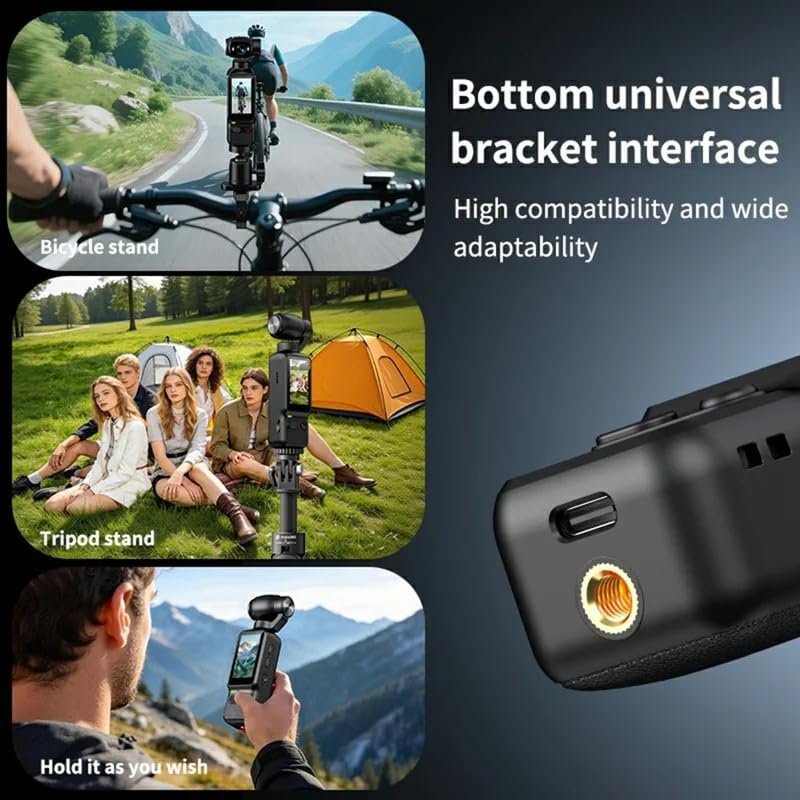 JB SUPAR Professional 3-Axis Handheld Gimbal Camera – Compact 4K-Style Video Camera with Stabilized Imaging, Flip Display & Built-in Audio - Image 2