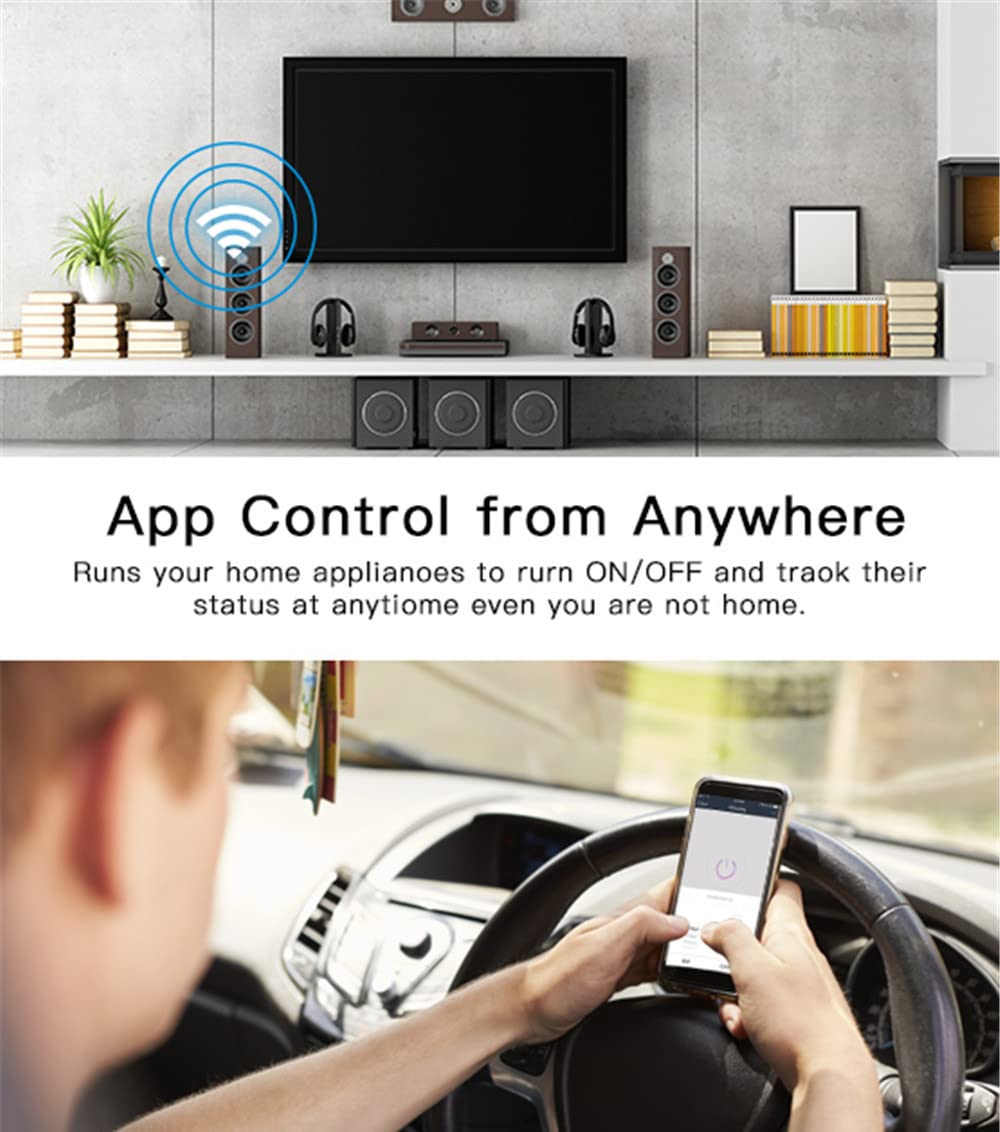 Pro series Smart Touch Switch, with metal frame Compatible with Alexa, Google & smart Life app (3 Gang, Black with golden frame) - Image 6
