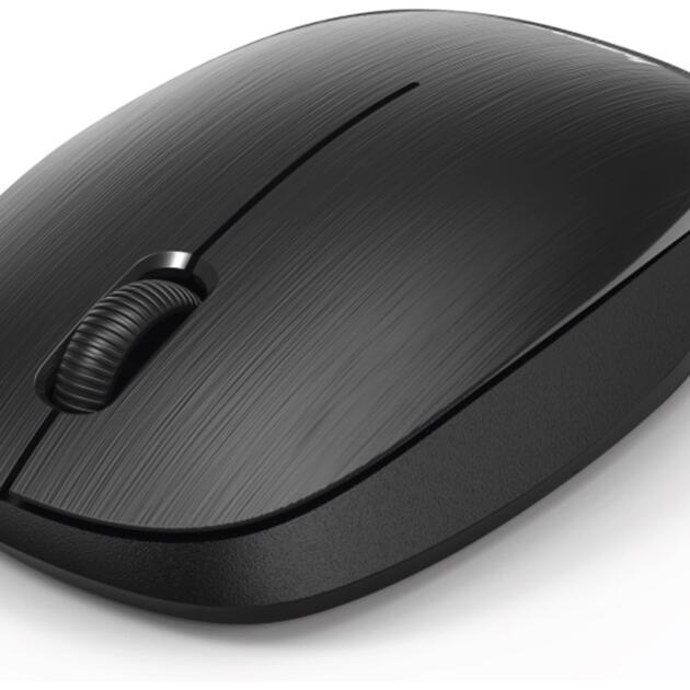 MW-110 Wireless Mouse, 1000 DPI Optical Sensor, 2.4GHz Wireless Nano USB, 10m Range, 3-Button, Ambidextrous, Ergonomic Mouse (Black) 5 yrs. Warranty