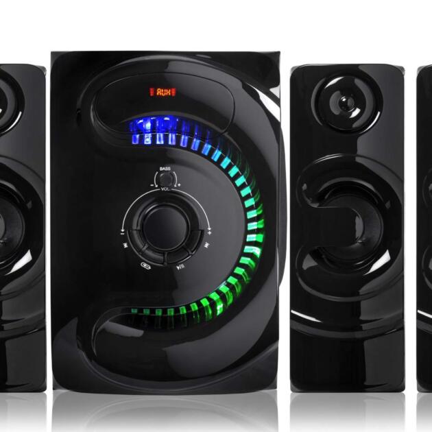 90W BT444 4.1 Channel Home Theater System/Bluetooth/USB/FM/AUX/TV Support + 6" Subwoofer & Remote