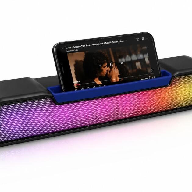 80W Bluetooth Soundbar Speaker with RGB Lights 12H Playtime | Sound Bar TWS Function Type-C Charging USB/TF Card Support | Portable Home Theater Speaker for TV Laptop & Mobile
