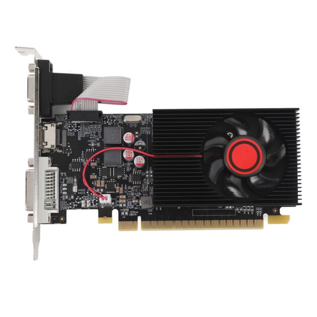 Luocute GT610 Graphics Card 1GB DDR3 64 Bit, Gaming Graphics Card, 500MHz Core Frequency, 600MHz Memory Frequency, PCI Express 2.0 16X PC Video Card for 7 8 10 11, with Separate