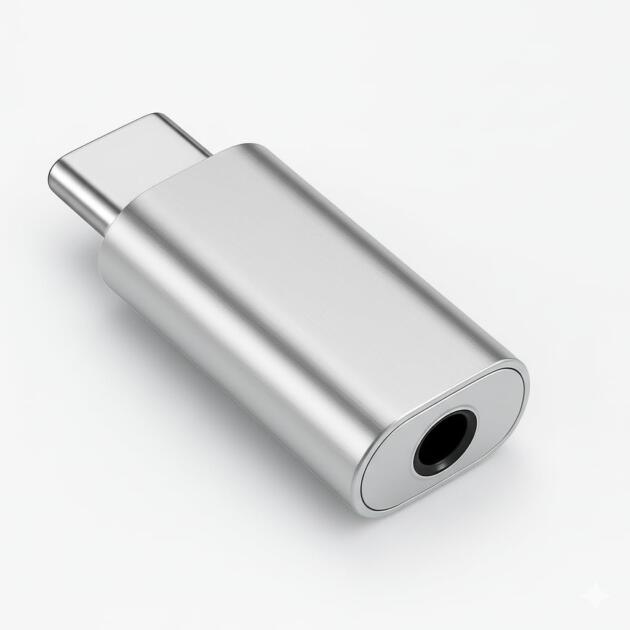 USB Type-C to 3.5mm Audio Adapter, DAC Chip, Universal Compatibility, Aluminium Housing, Silver [if Your Phone Have 3.5mm Jack This Product Didnt Working ON Your Device (Silver)