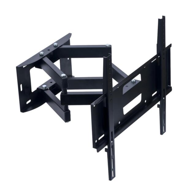Tv Stand Wall | Movable Tv Wall Mount | Heavy Duty Metal Mount Bracket for 23–55 Inch LED/LCD/OLED Monitor | Full Motion Swivel ±180° Extendable Space Saving Design