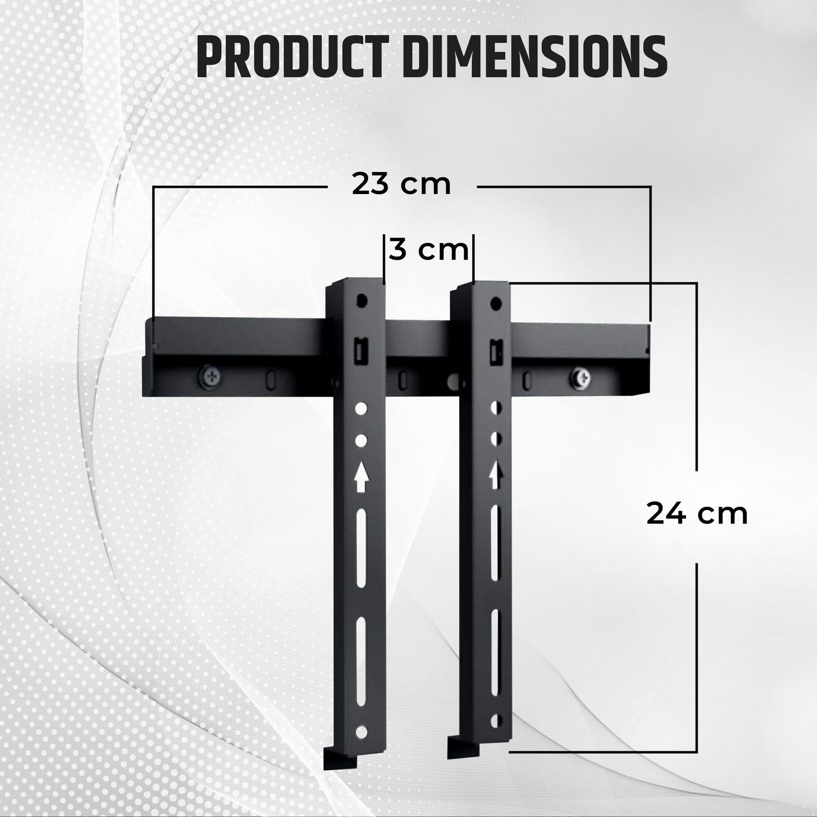 Heavy Duty TV Wall Mount Bracket for 14 to 32 inch LED/LCD/Smart TVs (Pack of 1) | VESA Compatibility 100x100mm & 200x200mm - Image 7