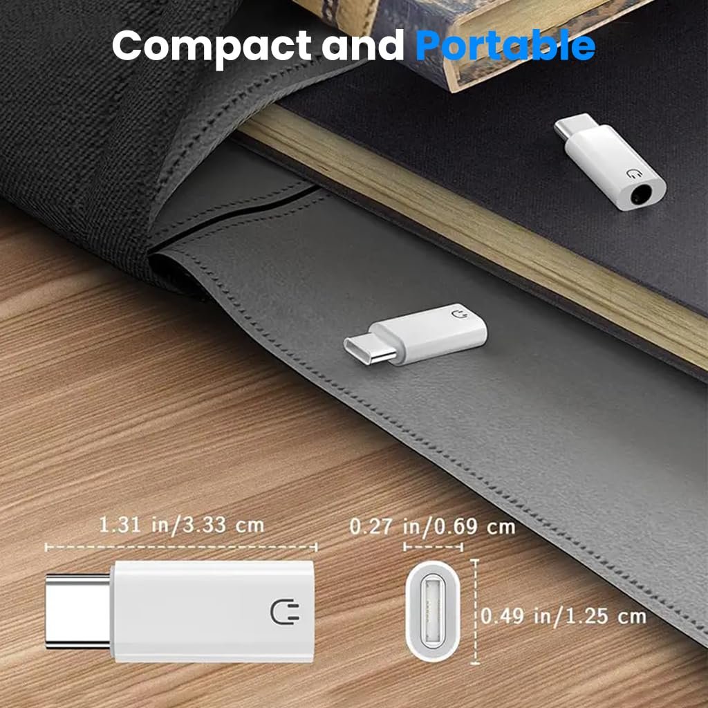 ® Type C to 3.5mm Headphone Jack Connector Built-in Hi-Fi DAC - Image 6